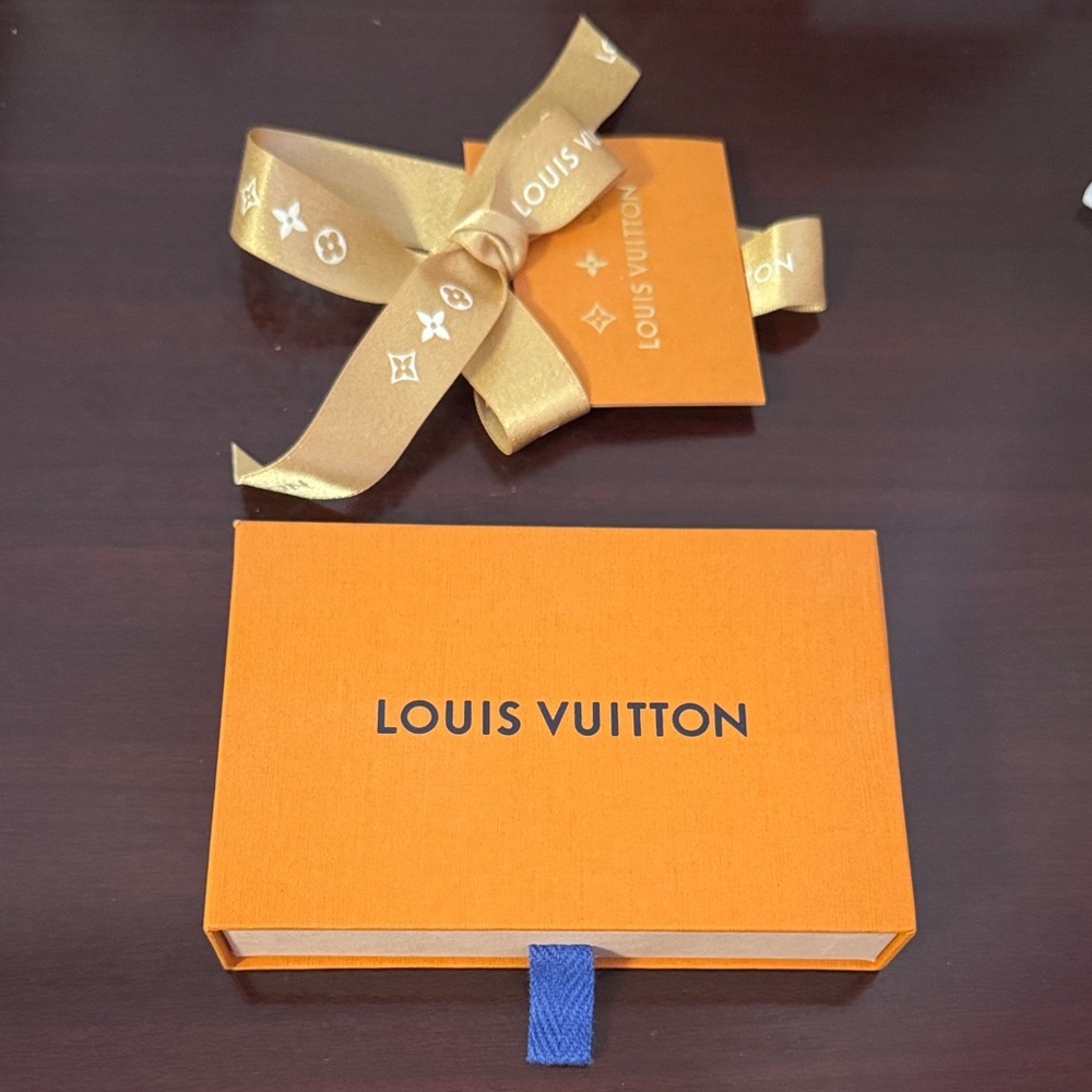 Louis Vuitton Orange Box with Gold Monogram Ribbon